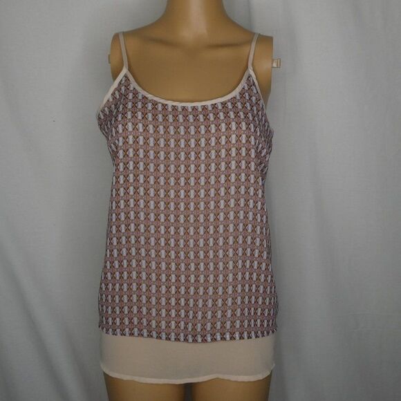 Daniel Rainn Geometric Print Contrast Cami TankTop - Picture 1 of 9